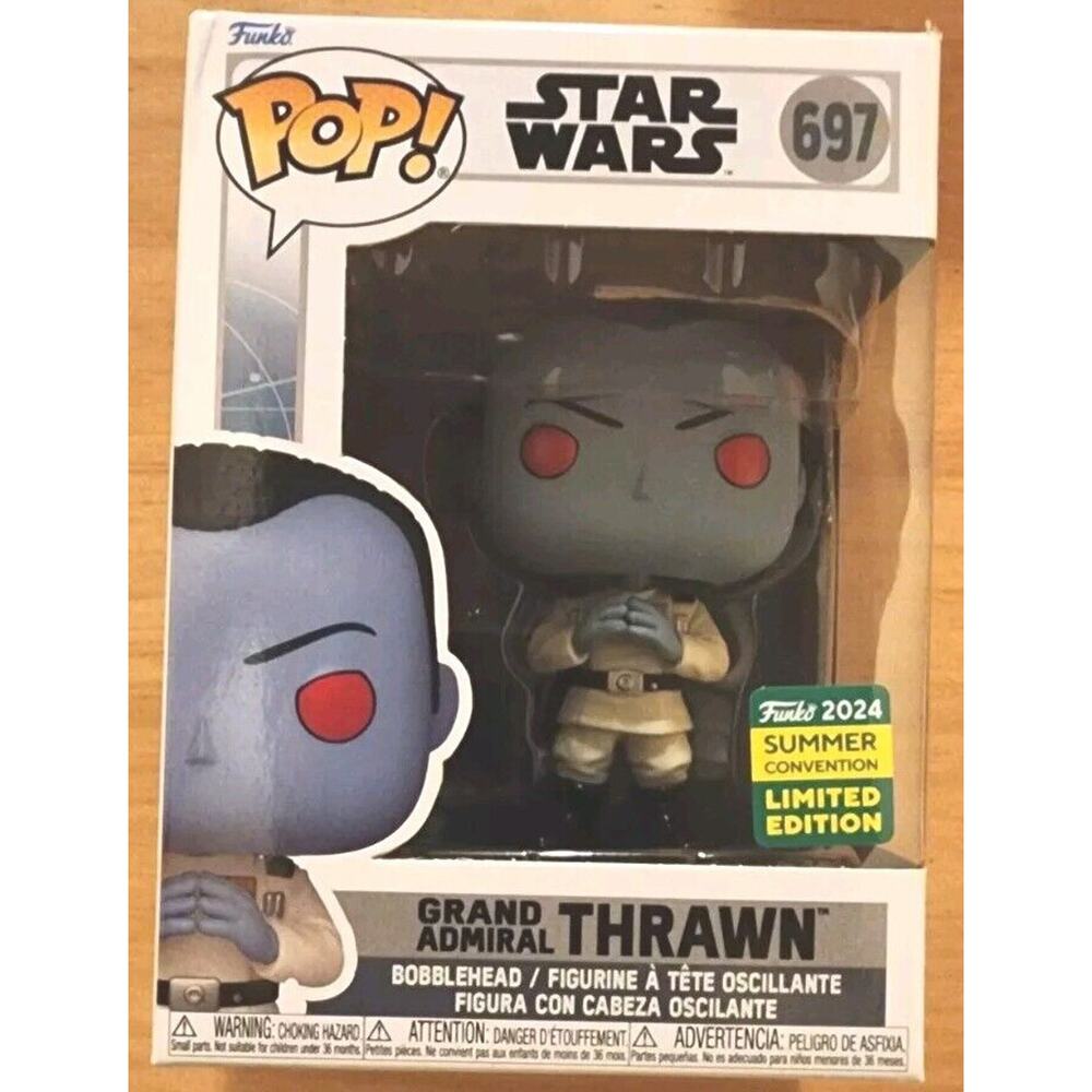 NEW FUNKO POP! STAR WARS GRAND ADMIRAL THRAWN SDCC #697 LIMITED w/ protector